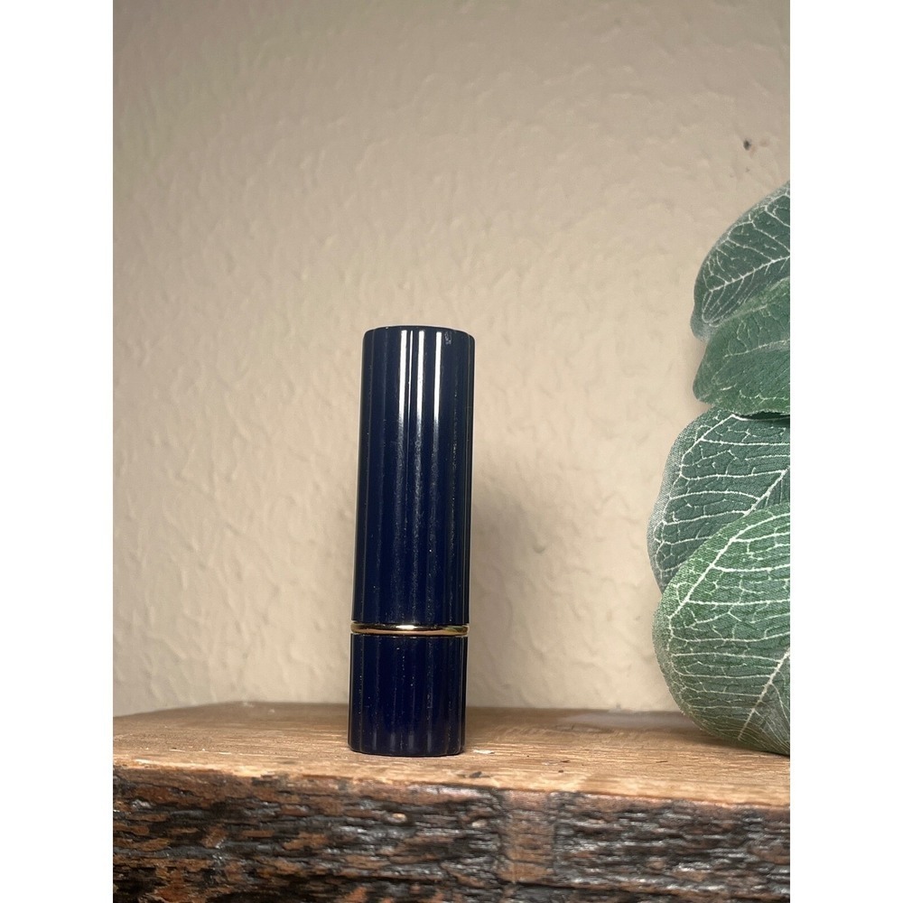 NEW Vintage Estee Lauder Heathermist Pink All-Day Lipstick Blue Ribbed Case - Picture 2 of 3